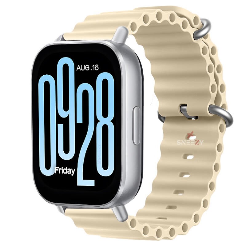 Redmi Watch 5 Active Redmi 5 Lite Uyumlu Kordon Kordon Ocean Tasarım Metal Toka Soft Silikon Kordon Starlight