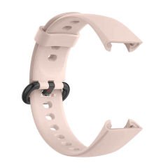 Xiaomi Mi Watch Lite Kordon Tam Uyumlu Eternity Silikon Kordon Açık Pembe