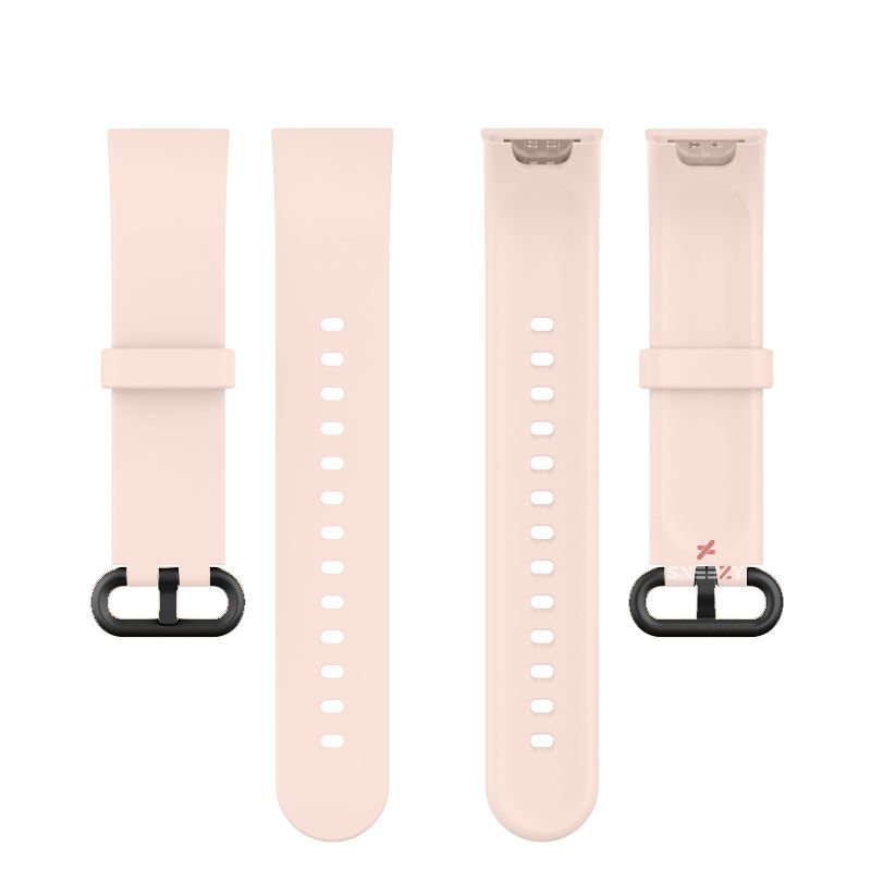 Xiaomi Mi Watch Lite Kordon Tam Uyumlu Eternity Silikon Kordon Açık Pembe