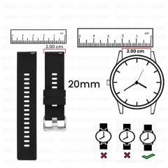 Samsung Galaxy Watch 5 40-44mm Uyumlu 20mm Seaflex Ocean Silikon Kordon Kırmızı - Kırmızı
