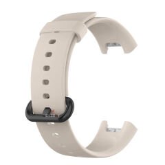 Xiaomi Mi Watch Lite Kordon Tam Uyumlu Eternity Silikon Kordon Bej