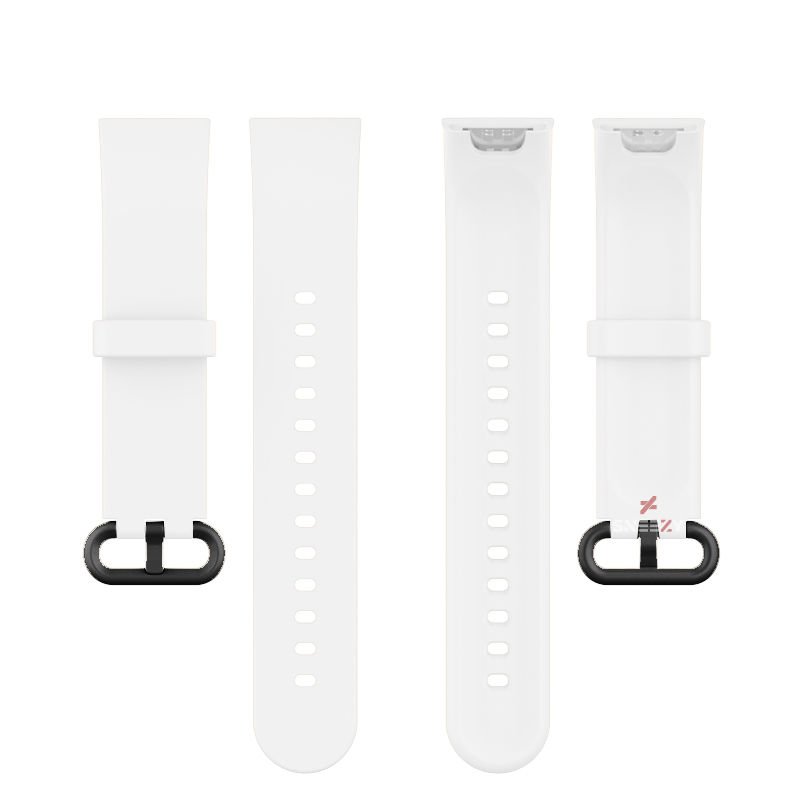 Xiaomi Mi Watch Lite Kordon Tam Uyumlu Eternity Silikon Kordon Beyaz