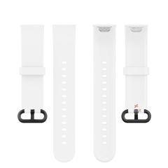 Xiaomi Mi Watch Lite Kordon Tam Uyumlu Eternity Silikon Kordon Beyaz