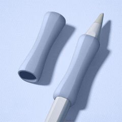 Apple Pencil 1-2 Nesil Pro USB-C Uyumlu Soft Yumuşak Silikon Kalem Tutucu Zarif Ve Rahat Kullanım Lavanta