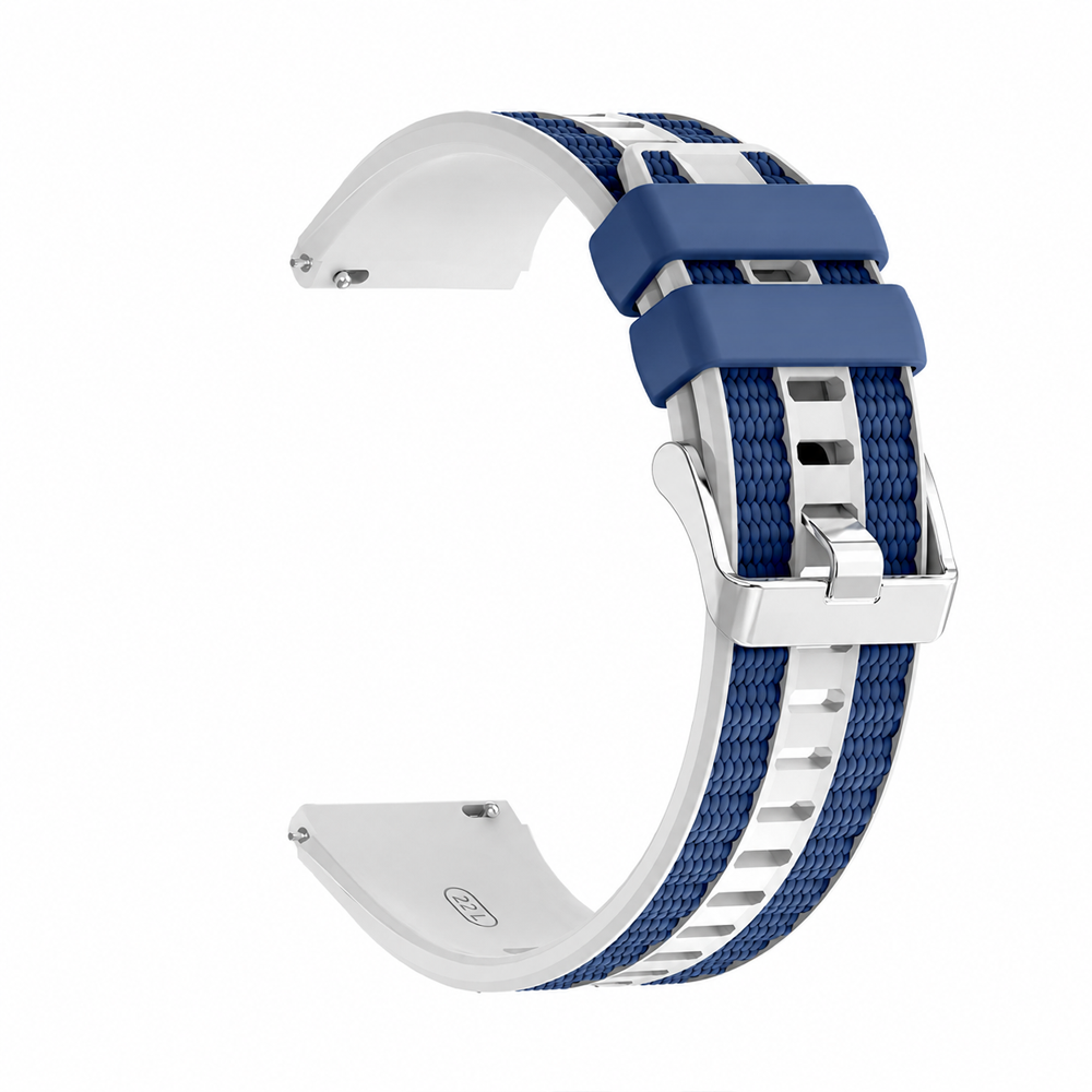 Huawei Watch GT 4 46mm Uyumlu 22mm Outdoor Tasarım Spor Silikon Kordon Mavi