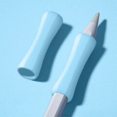 Apple Pencil 1-2 Nesil Pro USB-C Uyumlu Soft Yumuşak Silikon Kalem Tutucu Zarif Ve Rahat Kullanım Mavi