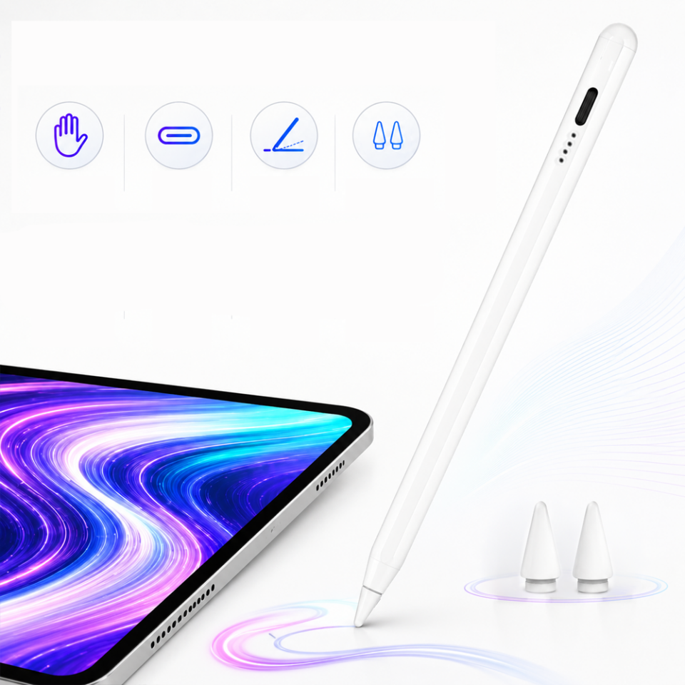 iPad 10. Nesil 10.9 inç ile Uyumlu NotePen Gen3 Stylus Kalem Avuç İçi Algılama Eğim Destekli