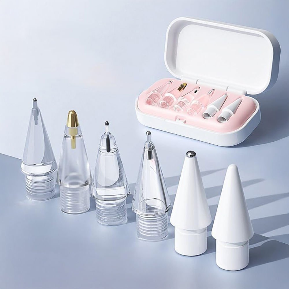 Apple Pencil 1-2 Nesil Pro USB-C Uyumlu Yedek Uç Seti 6 Farklı Hissiyatla Çizim ve Yazım İmkanı