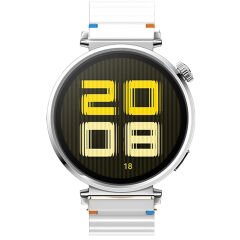Huawei Watch GT5 41mm İle Uyumlu Dalga Desenli Tokalı Yumusaş Soft Silikon Kordon
