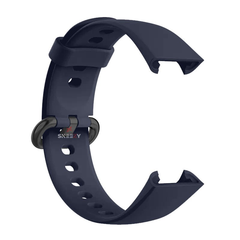 Xiaomi Mi Watch Lite Kordon Tam Uyumlu Eternity Silikon Kordon Lacivert