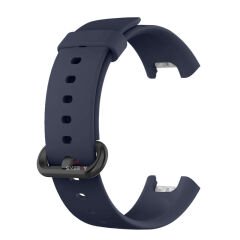 Xiaomi Mi Watch Lite Kordon Tam Uyumlu Eternity Silikon Kordon Lacivert