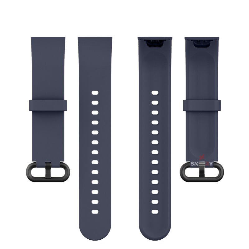 Xiaomi Mi Watch Lite Kordon Tam Uyumlu Eternity Silikon Kordon Lacivert