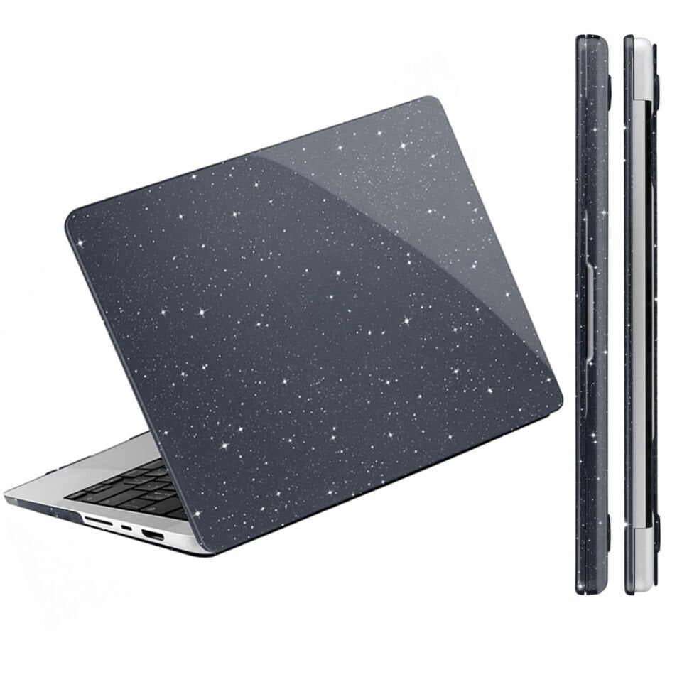 Apple MacBook Pro 16 Inc 2021-2023 M1 M2 M3 Pro/Max İle Uyumlu Simli Parlak Kılıf A2485 A2780 A2991