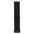 Huawei Watch GT5 Pro 46mm İle Uyumlu Ayarlanabilir Cırt Cırtlı Yumuşak Spor Kumaş Örgü Kordon Siyah