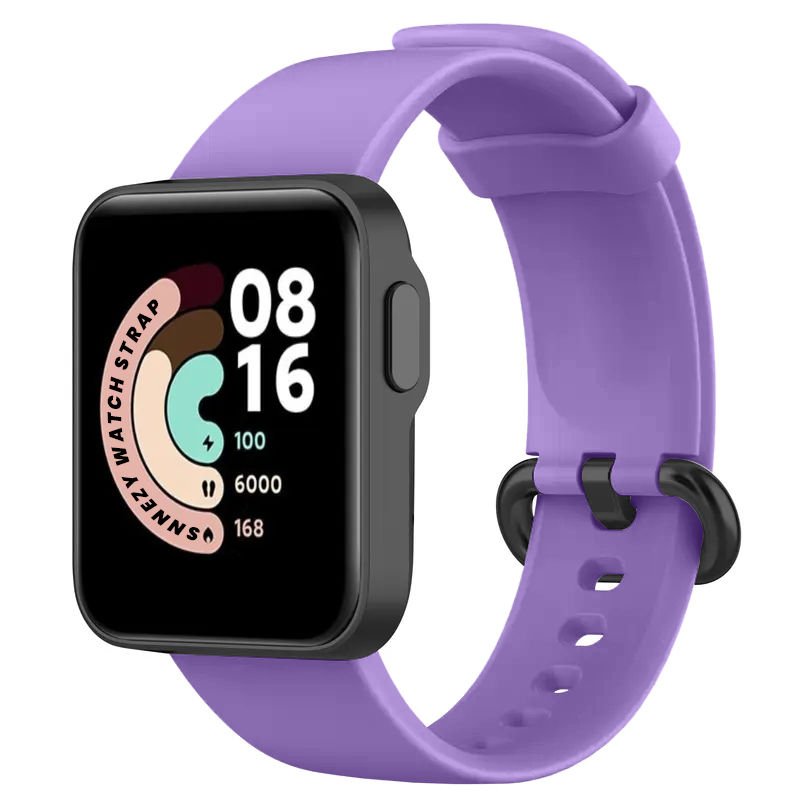 Xiaomi Mi Watch Lite Kordon Tam Uyumlu Eternity Silikon Kordon Lila