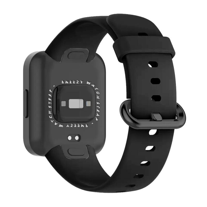 Xiaomi Mi Watch Lite Kordon Tam Uyumlu Eternity Silikon Kordon Siyah