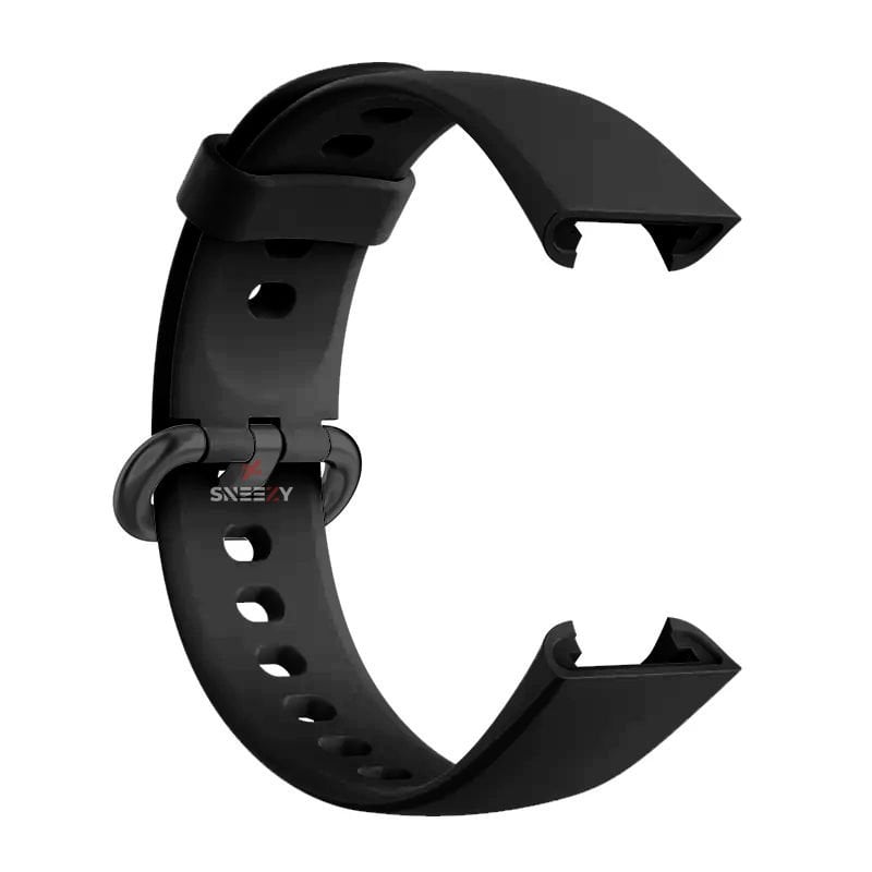 Xiaomi Mi Watch Lite Kordon Tam Uyumlu Eternity Silikon Kordon Siyah