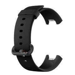 Xiaomi Mi Watch Lite Kordon Tam Uyumlu Eternity Silikon Kordon Siyah