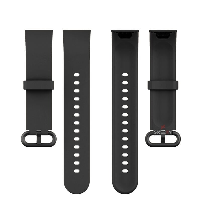 Xiaomi Mi Watch Lite Kordon Tam Uyumlu Eternity Silikon Kordon Siyah
