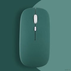 Samsung Tablet Şarj Edilebilir Sessiz Mouse Bluetooth + 2.4Hz Wifi Kablosuz Mouse Fare