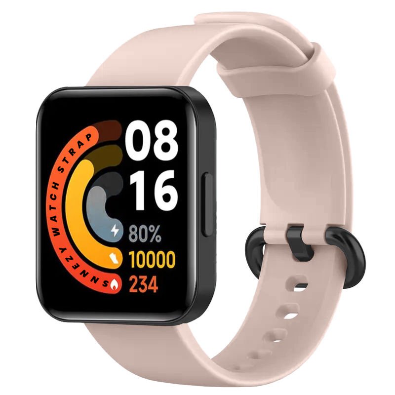 Xiaomi Redmi Watch 2 Lite Kordon Tam Uyumlu Eternity Silikon Kordon Açık Pembe