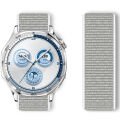 Huawei Watch GT5 46mm GT4 46mm İle Uyumlu Ayarlanabilir Cırt Cırtlı Yumuşak Spor Kumaş Örgü Kordon Beyaz