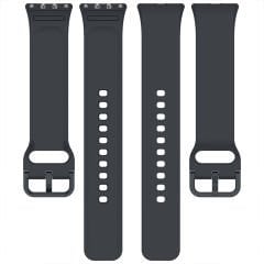 Sneezy Samsung Galaxy Fit 3 Kordon PureLux Soft Yumuşak Silikon Kordon Kayış Füme - Füme