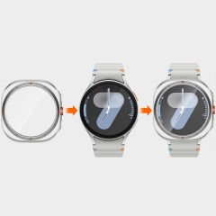 Samsung Galaxy Watch 7 44mm Ultra Dönüştürücü Kasa Koruyucu Gümüş