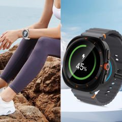 Samsung Galaxy Watch 7 44mm Ultra Dönüştürücü Kasa Koruyucu Gümüş