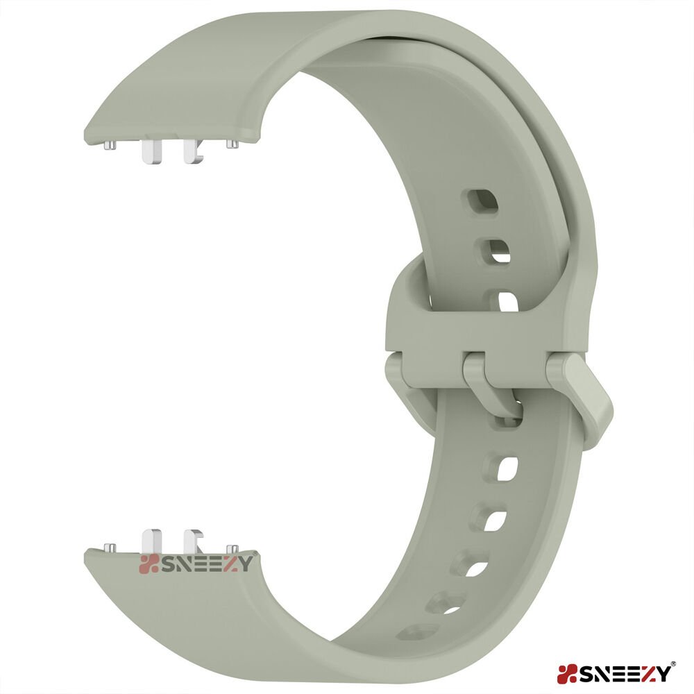 Sneezy Samsung Galaxy Fit 3 Kordon PureLux Soft Yumuşak Silikon Kordon Kayış Gri - Gri