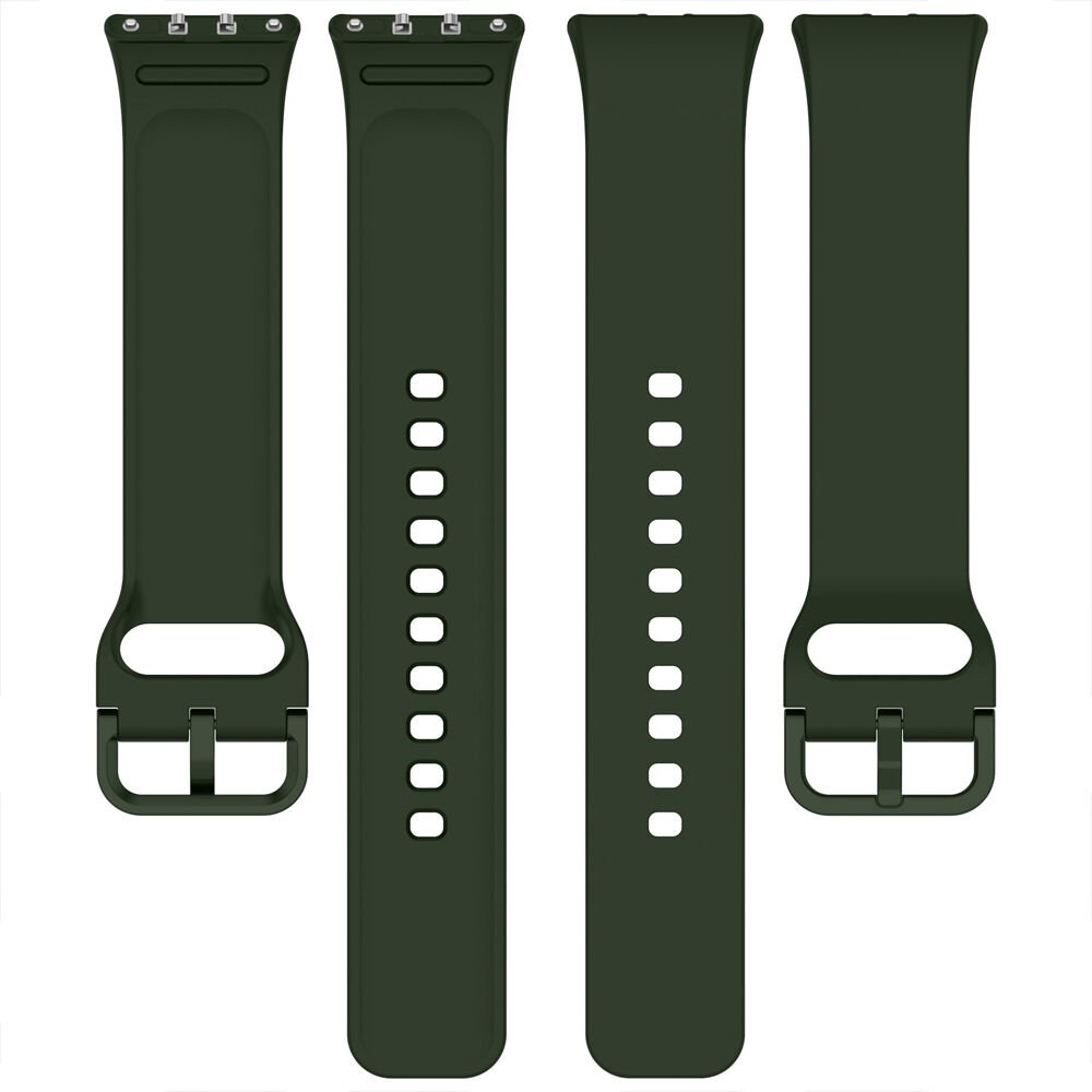 Sneezy Samsung Galaxy Fit 3 Kordon PureLux Soft Yumuşak Silikon Kordon Kayış Koyu Yeşil - Koyu Yeşil