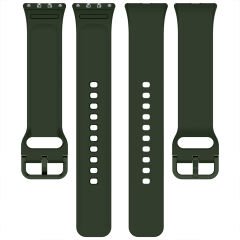 Sneezy Samsung Galaxy Fit 3 Kordon PureLux Soft Yumuşak Silikon Kordon Kayış Koyu Yeşil - Koyu Yeşil