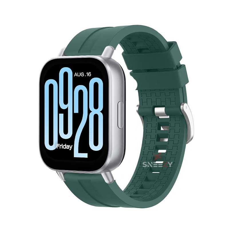 Redmi Watch 5 Active Redmi 5 Lite Uyumlu Kordon Kordon NovaGT Metal Tokalı Yumuşak Silikon Kordon Haki