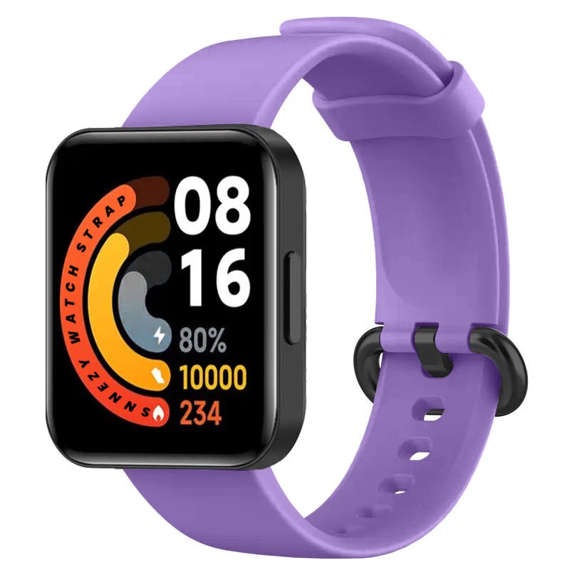 Xiaomi Redmi Watch 2 Lite Kordon Tam Uyumlu Eternity Silikon Kordon Lila