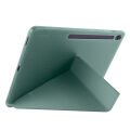 Samsung Galaxy Tab S10 FE Plus SM-X620 13.1 İnç Uyumlu Katlanabilir Kalemlikli Standlı Akıllı Kılıf Haki