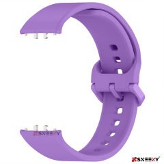 Sneezy Samsung Galaxy Fit 3 Kordon PureLux Soft Yumuşak Silikon Kordon Kayış Lila - Lila