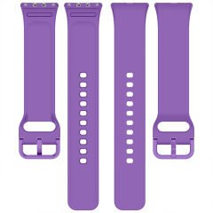 Sneezy Samsung Galaxy Fit 3 Kordon PureLux Soft Yumuşak Silikon Kordon Kayış Lila - Lila
