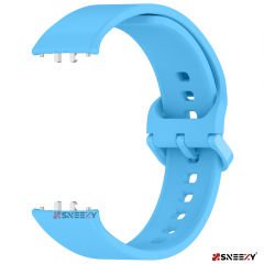 Sneezy Samsung Galaxy Fit 3 Kordon PureLux Soft Yumuşak Silikon Kordon Kayış Mavi - Mavi