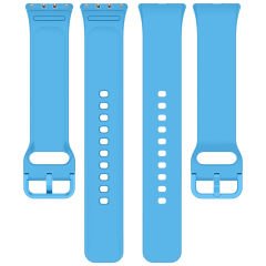 Sneezy Samsung Galaxy Fit 3 Kordon PureLux Soft Yumuşak Silikon Kordon Kayış Mavi - Mavi