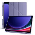 Samsung Galaxy Tab S10 FE Plus SM-X620 13.1 İnç Uyumlu Katlanabilir Kalemlikli Standlı Akıllı Kılıf Lavanta