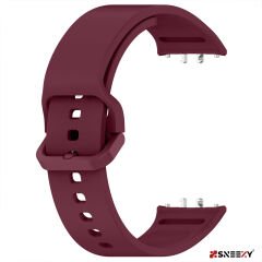 Sneezy Samsung Galaxy Fit 3 Kordon PureLux Soft Yumuşak Silikon Kordon Kayış Mürdüm - Mürdüm