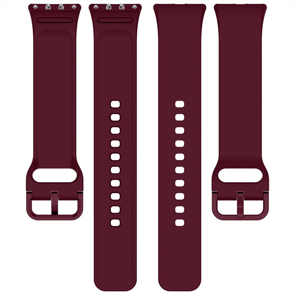 Sneezy Samsung Galaxy Fit 3 Kordon PureLux Soft Yumuşak Silikon Kordon Kayış Mürdüm - Mürdüm