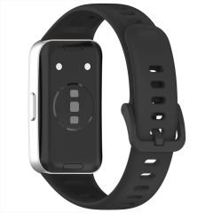 Huawei Band 8 Band 9 Tam Uyumlu Yüksek Kalite Yumuşak Dokulu Silikon Kordon Kayış Siyah