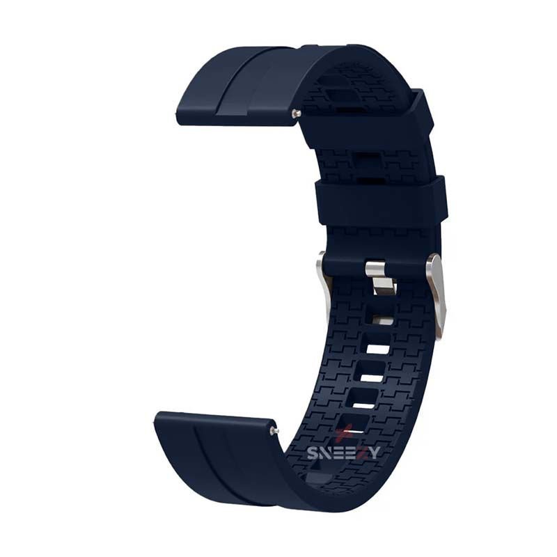 Redmi Watch 5 Active Redmi 5 Lite Uyumlu Kordon Kordon NovaGT Metal Tokalı Yumuşak Silikon Kordon Lacivert