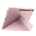 Samsung Galaxy Tab S10 FE Plus SM-X620 13.1 İnç Uyumlu Katlanabilir Kalemlikli Standlı Akıllı Kılıf Pembe