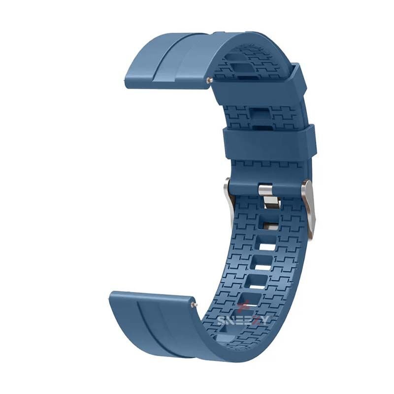 Redmi Watch 5 Active Redmi 5 Lite Uyumlu Kordon Kordon NovaGT Metal Tokalı Yumuşak Silikon Kordon Mavi