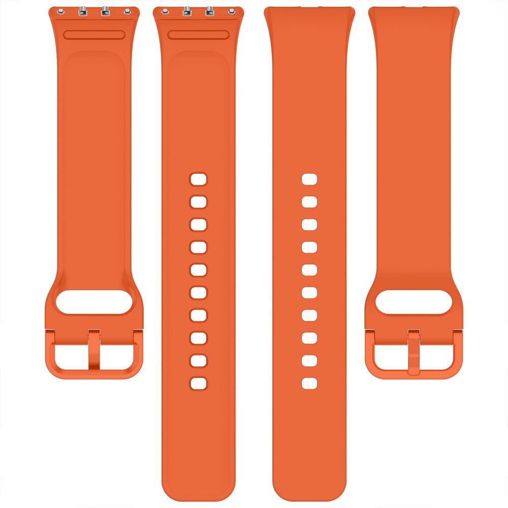 Sneezy Samsung Galaxy Fit 3 Kordon PureLux Soft Yumuşak Silikon Kordon Kayış Turuncu - Turuncu