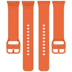 Sneezy Samsung Galaxy Fit 3 Kordon PureLux Soft Yumuşak Silikon Kordon Kayış Turuncu - Turuncu