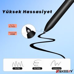 Galaxy S-Pen Yedek Kalem Ucu Çıkarma/Takma Aparat Tüm S-Pen Modellerine Uyumlu 5 Adet Yedek Kalem Uç
