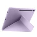 Samsung Galaxy Tab S10 FE Plus SM-X620 13.1 İnç Uyumlu Katlanabilir Kalemlikli Standlı Akıllı Kılıf Lila